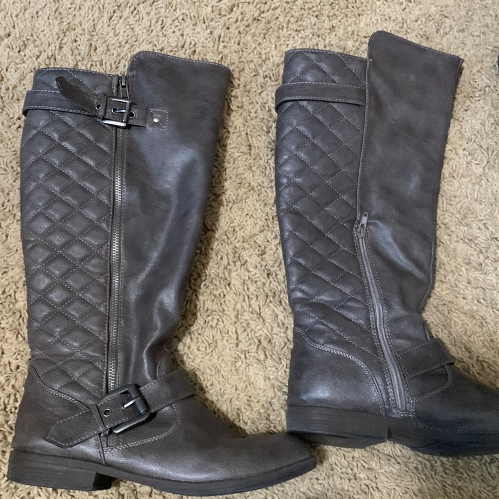 Pewter Charming Charlie riding boots